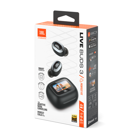 JBL Live Buds 3 - Black - True wireless Noise Cancelling bud-type earbuds - Detailshot 15